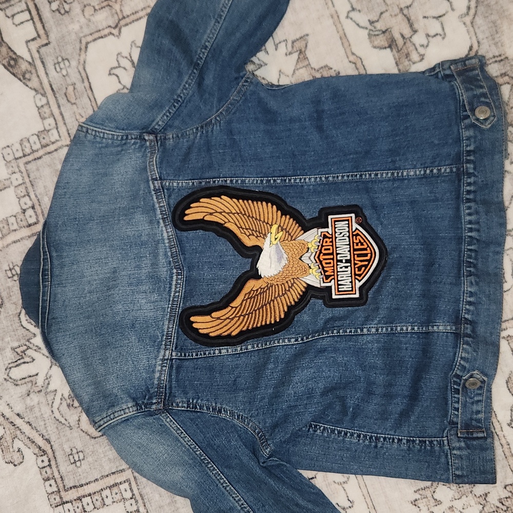Harley Davidson Blue Jean Jacket